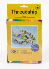 36 packs of threads - Pastel Colours