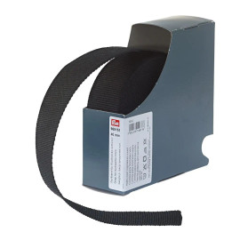 Black Rucksack Strapping 40mm x 1m by Prym