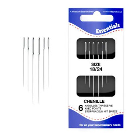 Chenille Needles Size 18/24  by Whitecroft