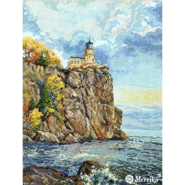 Split Rock Lighthouse Counted Cross Stitch Kit By Merejka