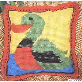 Duck Printed Cross Stitch Kit By Gobelin