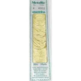 Madeira Mouliné Metallic Cotton 20m: 4002 White Gold