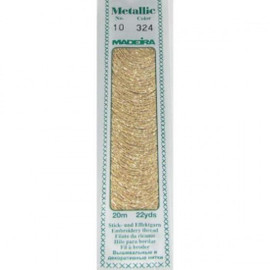 Madeira Metallic Perlé Cotton 20m: 324 Gold Dust