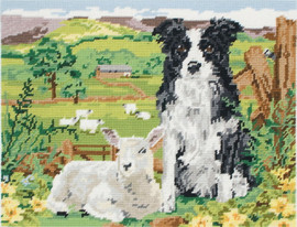 Border Collie And Lamb Tapestry Kit