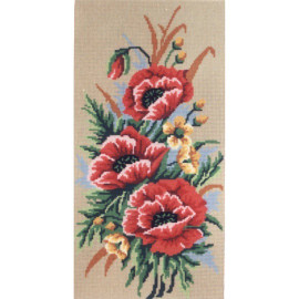  Needlepoint Painted Canvas Counted Cross Stitch Tapestry Kit  Gobelin - Lady with Flowers. 18x24 14.848 by Gobelinl : Arts, Crafts &  Sewing