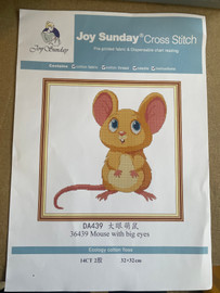 Mouse with Big eyes Cross Stitch Kit by Joy Sunday