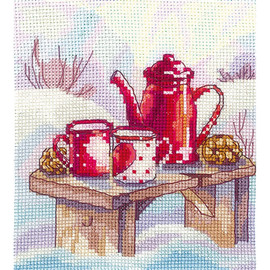 Favourite Tea Cross Stitch Kit by Andriana