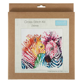 Large Zebras Cross stitch Kit by Trimits