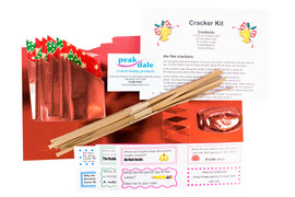 Red Metallic Cracker Kit Makes 12