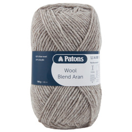 Wool Blend: Aran: 1 x 100g: Beige