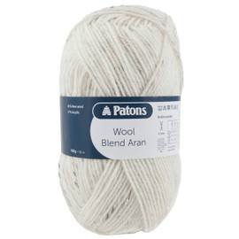 Wool Blend: Aran: 1 x 100g: Natural Flame