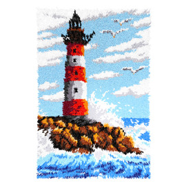 Lighthouse Latch Hook Rug Kit by Orchidea