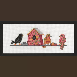 Birdhouse Counted Cross Stitch Kit By Permin
