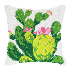 Cacti Latch Hook Cushion Kit by Orchidea