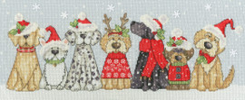 Holiday Hounds Counted Cross Stitch Kit by Bothy Threads