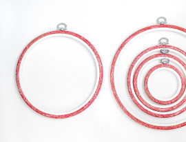 Nurge Red Flexi Hoop 6 3/4 inch Round ~17cm