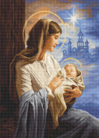 Saint Mary and The Child Cross Stitch Kit by Luca S