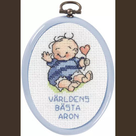 Baby Boy Mini 1 Counted Cross Stitch Kit by Permin