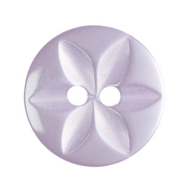 1 Button Light Lilac 14mm ABC Buttons