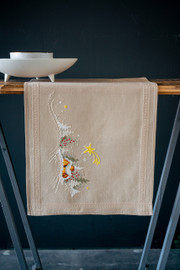  Embroidery Kit: Table Runner: Winter Landscape with Star by Vervaco