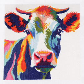 Large Cow Counted Cross Stitch Kit by Trimits