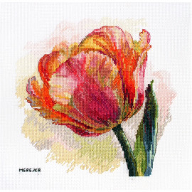 Parrot Tulip Counted Cross Stitch Kit By Merejka