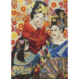 Geisha Song Cross Stitch Kit by Letistitch