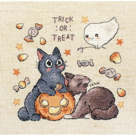 Trick or Treat Counted Cross Stitch Kit by Letistitch