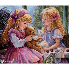 The Tea Party Counted Cross Stitch Kit by Merejka