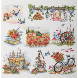 Summer Harmony Counted Cross Stitch Kit By VDV