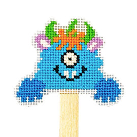 Hop Mini Monster Little Stitches Cross Stitch Kit by Kate Hadfield 