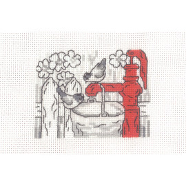 Water Pump Counted Cross Stitch Kit By Permin 