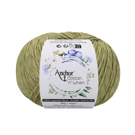 Crochet Yarn: Cotton 'n' Linen: 4 Ply 50g Ball: Fern
