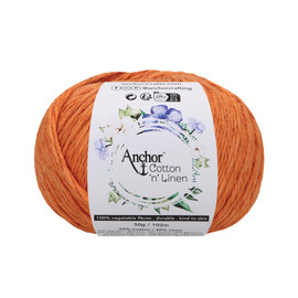 Crochet Yarn: Cotton 'n' Linen: 4 Ply 50g Ball: Ginger