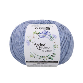 Crochet Yarn: Cotton 'n' Linen: 4 Ply 50g Ball: Delft