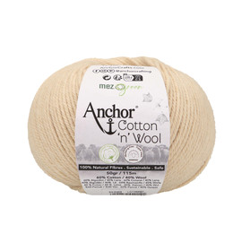 Crochet/Knitting Yarn: Cotton 'n' Wool: 4 Ply: 10 x 50g Ball: Opal
