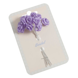 Ribbon Rose: 15mm: Pack of 12: Lilac