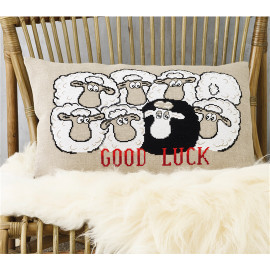 Good Luck Cushion Counted Cross Stitch Kit by Permin