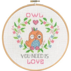 Owl you Need Counted Cross Stitch Kit by Permin