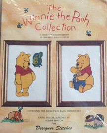 Winnie the Pooh Twin Pack Miniatures Counted Cross Stitch Kit by Disney