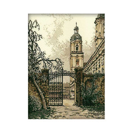 The Gate In The Town Counted Cross Stitch Kit by RTO