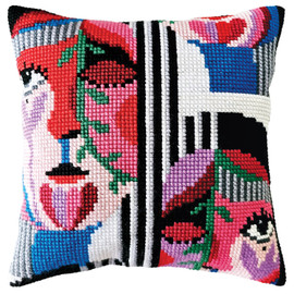 Spring Chunky Cross Stitch Cushion Kit by Collection D'Art