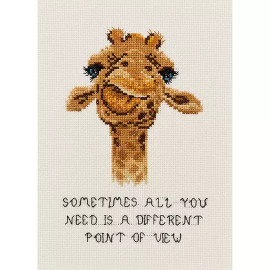 Giraffe Counted Cross Stitch Kit by Permin