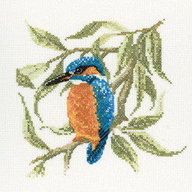 Kingfisher Cross Stitch Kit by David Merry