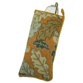 Gold Acorn Tapestry Spectacles Case Kit