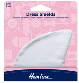 Small Full Sleeve Dress Shields in White by Hemline