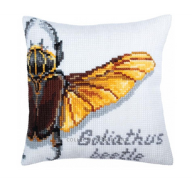 Goliathus Beetle Chunky Cross Stitch Cushion Kit by Collection D art