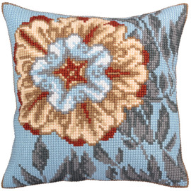 Asure Turquoise Chunky Cross Stitch Cushion Kit by Collection D 'Art