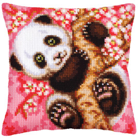 Hooray, It's Spring! Chunky Cross Stitch cushion Kit by Collection D 'Art