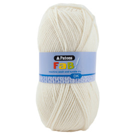 Crochet/Knitting Yarn: Fab: Double Knitting: 1 x 100g: Cream